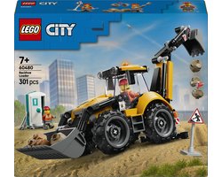 LEGO® City Pelleteuse jaune avec pelle et bras de pelle fonctionnels - Jouet de construction pour enfants qui aiment les camions et les ensembles de construction - Idée cadeau pour garçons et filles à partir de 7 ans - 60480