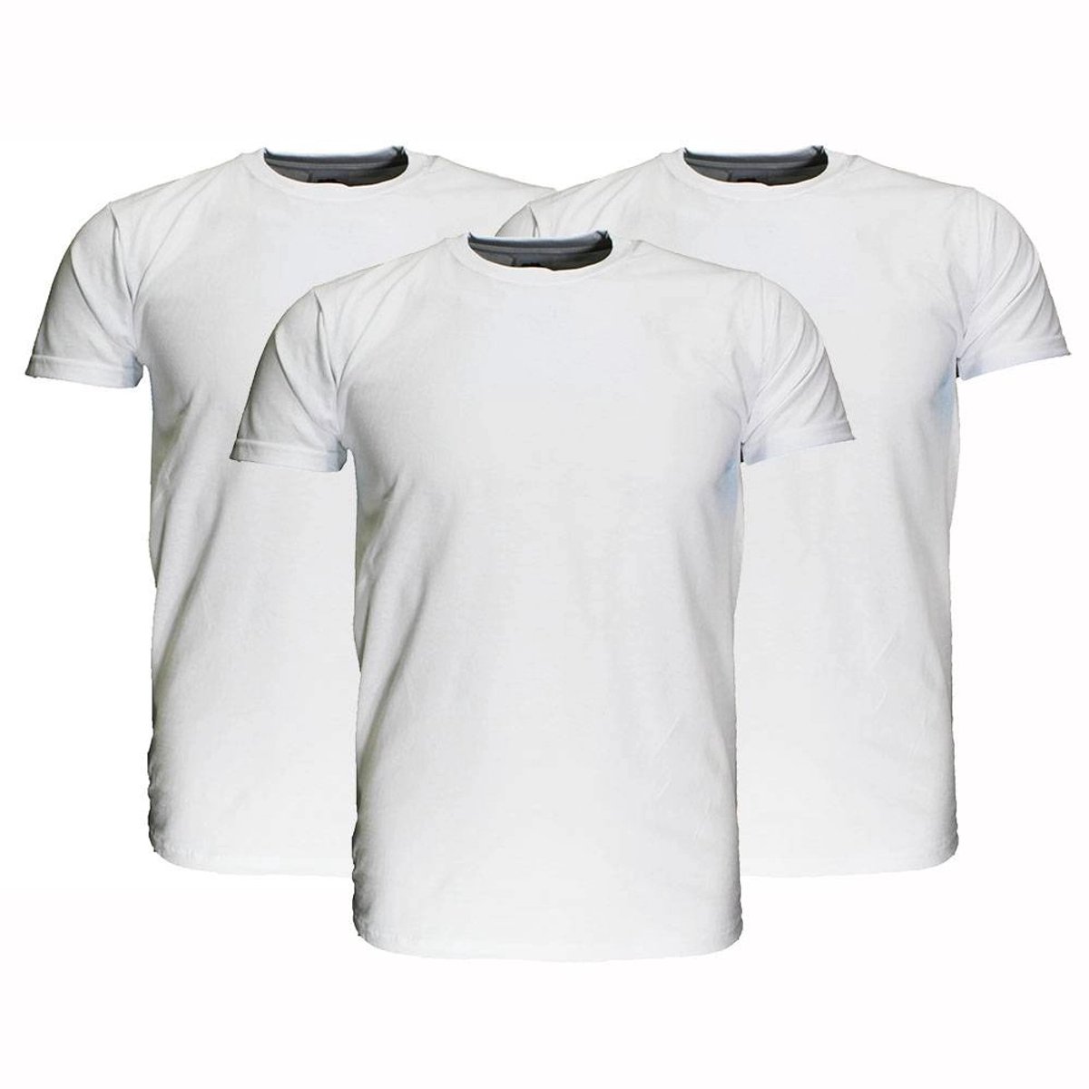 Fruit Of The Loom Blanco Katoenen T-Shirts 3 stuks pakket Wit - M