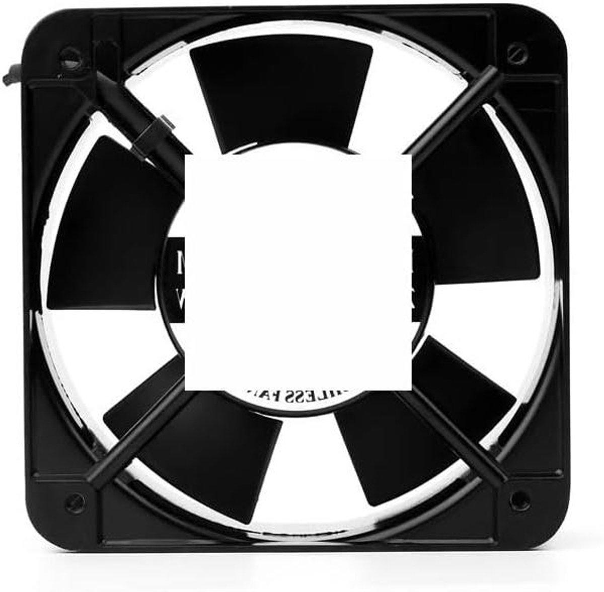Koelventilator - AC ventilator - Apparatuur koelen - Dubbele kogellagers - 150 mm - Zwart