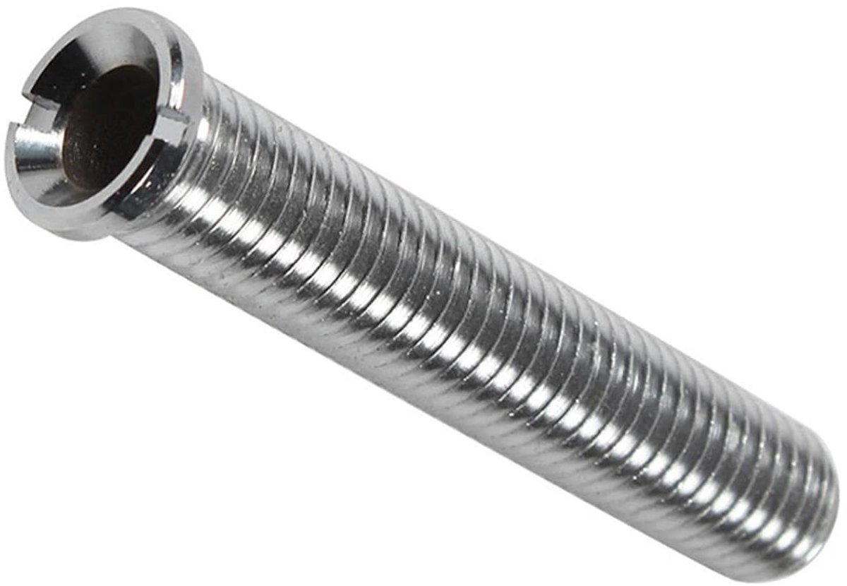 Bevestigingsschroef - Afvoerschroef Mand - Spoelbak Reparatie - Roestvrij Staal - 70 mm - Zilver