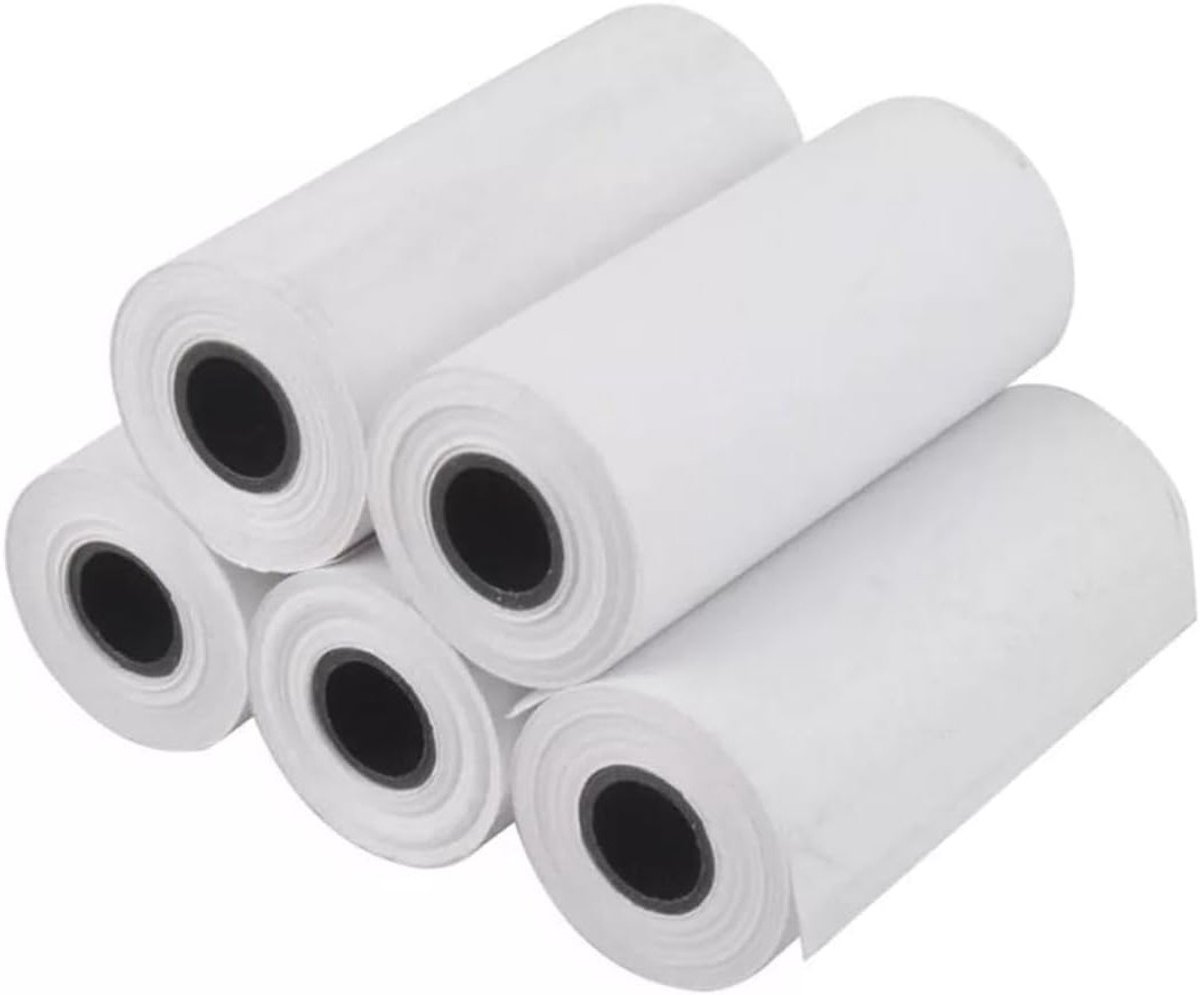 Thermisch afdrukpapier 57x25mm - 50 rollen voor mini thermische printers, ideaal voor labels en bonnen