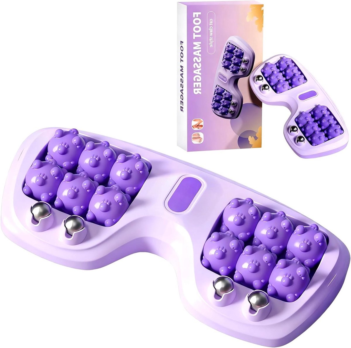 Verzachtende voetmassage roller voor pijnverlichting, stressvermindering en ontspanning