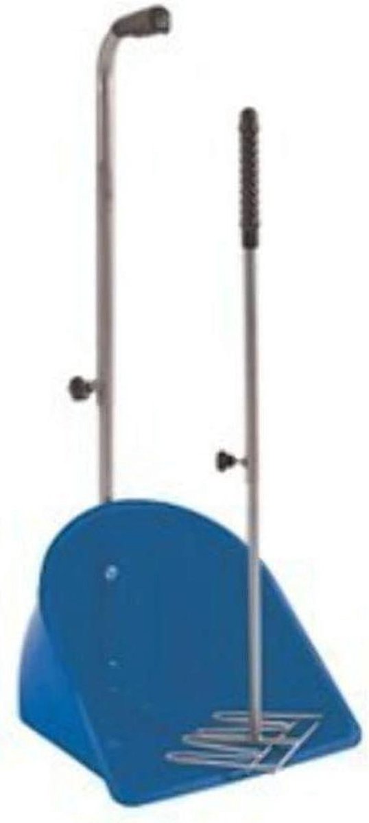 Muck Grabber - Hondenpoep schep - Paardenstal opruimen - Intrekbaar handvat - 830 mm - Blauw