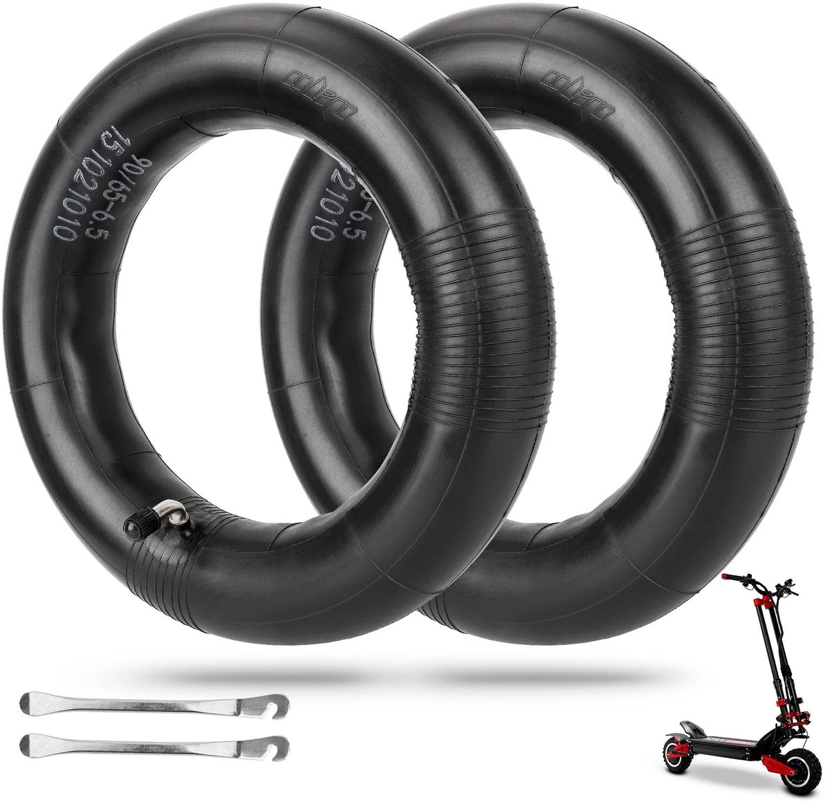 Allecto - Ulip 2 Pack Hose - 90/65-6.5 - Duurzaam en Betrouwbaar - Zwart - Geschikt voor Dualtron Thunder en Zero 11X - Hoge Kwaliteit