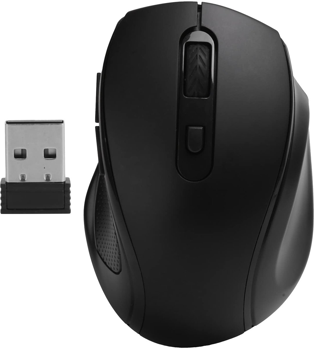 Allecto - Draadloze Muis - Ergonomische Optische Muis - 2,4 GHz - Zwart - 1600 - Geschikt voor Notebook en Desktopcomputer - Draadloze Verbinding