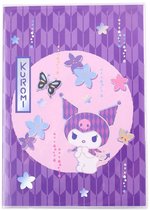 Sakami Merchandise Sanrio Notebook Kuromi Japanese Holographic Checkered Stationery