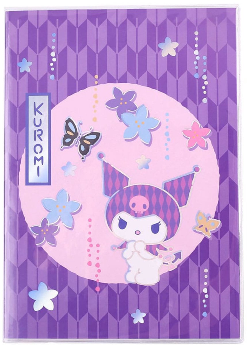 Sakami Merchandise Sanrio Notebook Kuromi Japanese Holographic Checkered Stationery