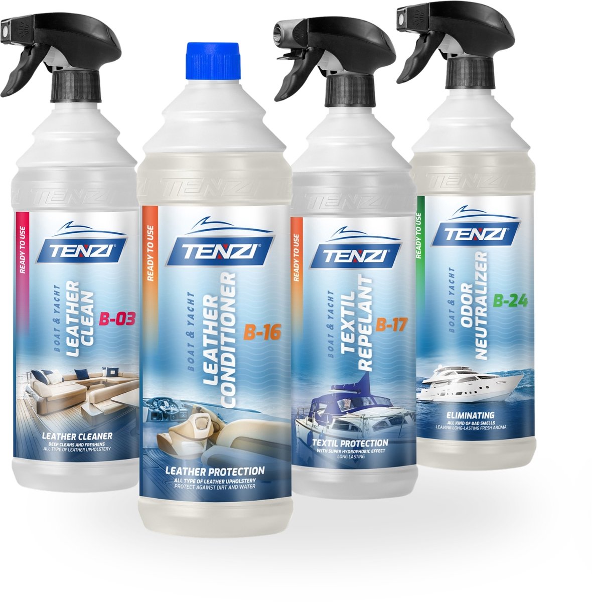 TENZI Boat Interieur Kit – Premium Verzorging & Bescherming voor de Kajuit