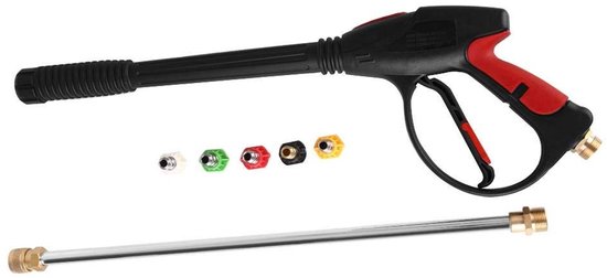 Allecto Hogedrukreiniger Spuitpistool Pressure Cleaner Gun 4000 PSI 1/2 inch Met 5 Nozzles Ideaal voor Tuin en Auto Comfortabele van Merkloos	 — afbeelding 3