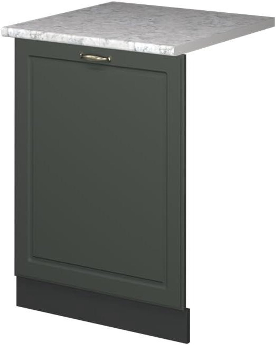 Vaatwasserfrontpaneel - Keukenfront Vaatwasserdeur - Keuken Afwerken - Soft-close Scharnieren - 60 cm breed - Groen-Goud