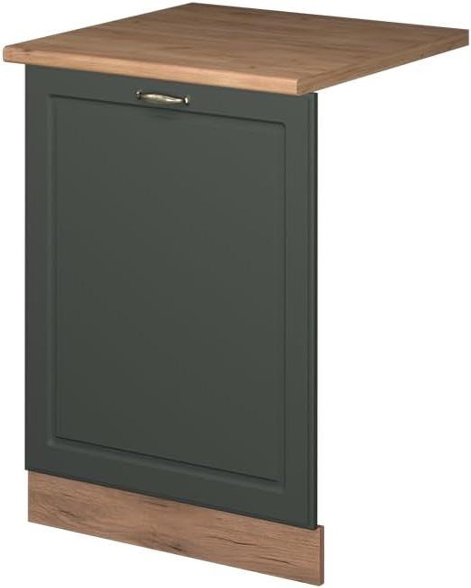 Vaatwasserfrontpaneel - Keukenfront Paneel - Keuken Afwerking - Soft-Close Scharnieren - 60 cm Breed - Groen-Goud