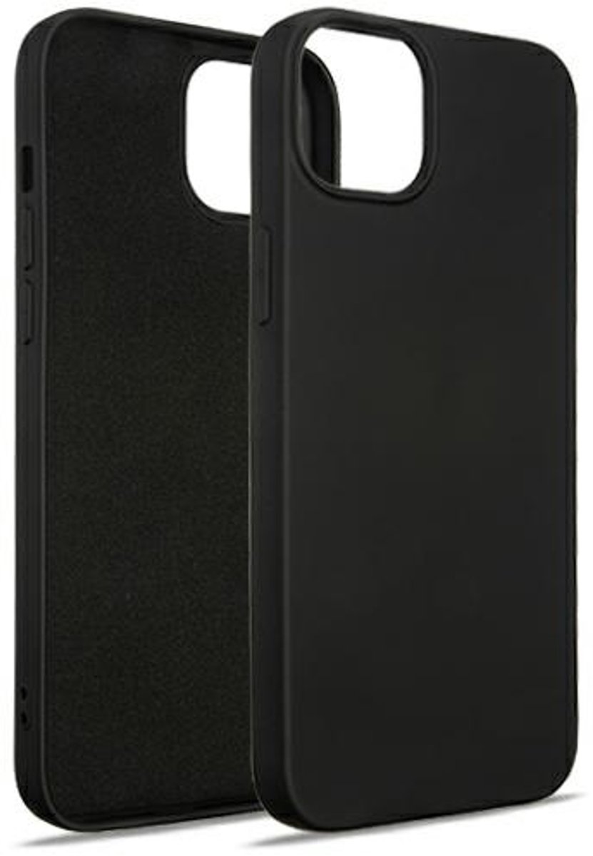 Beline Serie - Siliconen Hoes - iPhone 14 Plus - Zwart - Antislip