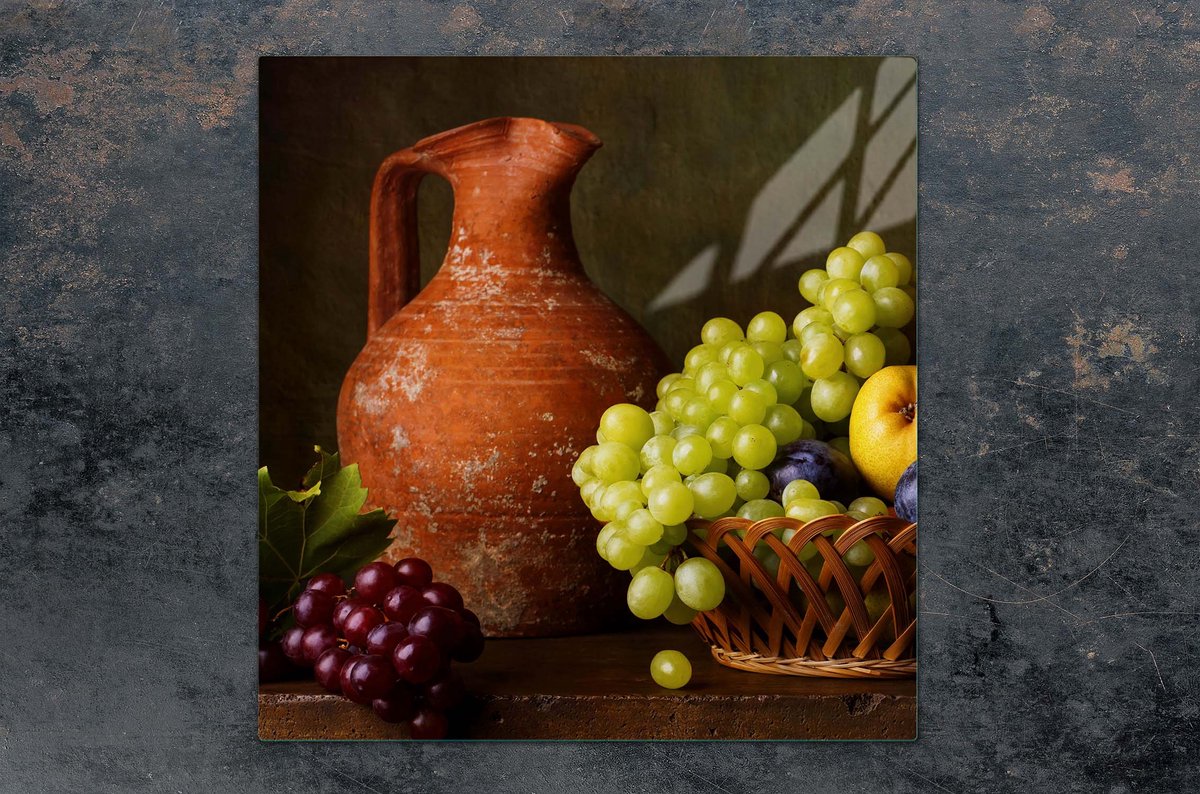 TMK ArtDeko - Snijplank - Glas - 50x52 cm - Winogrono