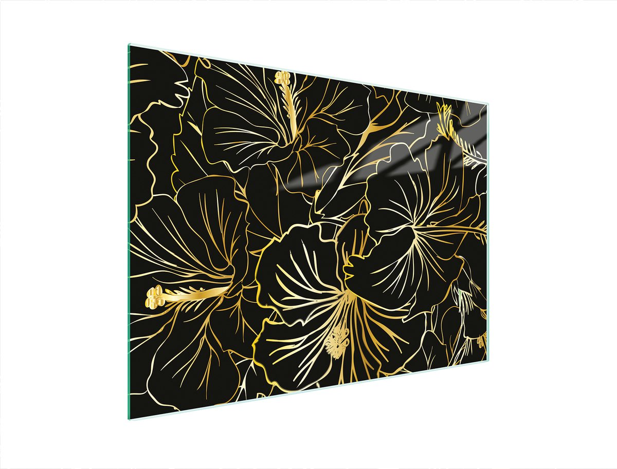 TMK ArtDeko - Snijplank - 40x30 cm - Bloemen - Gehard Glas