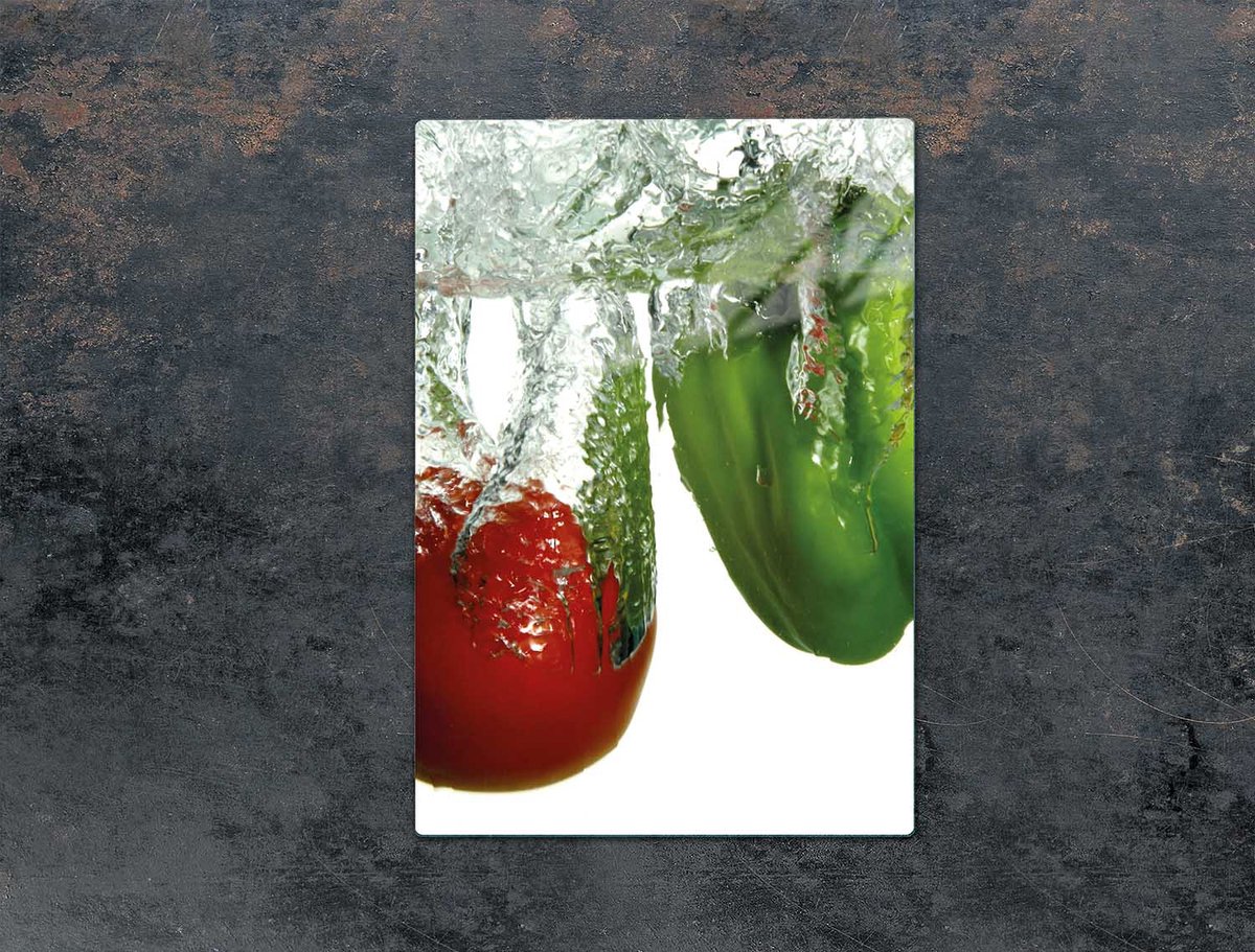 TMK ArtDeko - Snijplank - Glas - 35x52 cm - Paprika