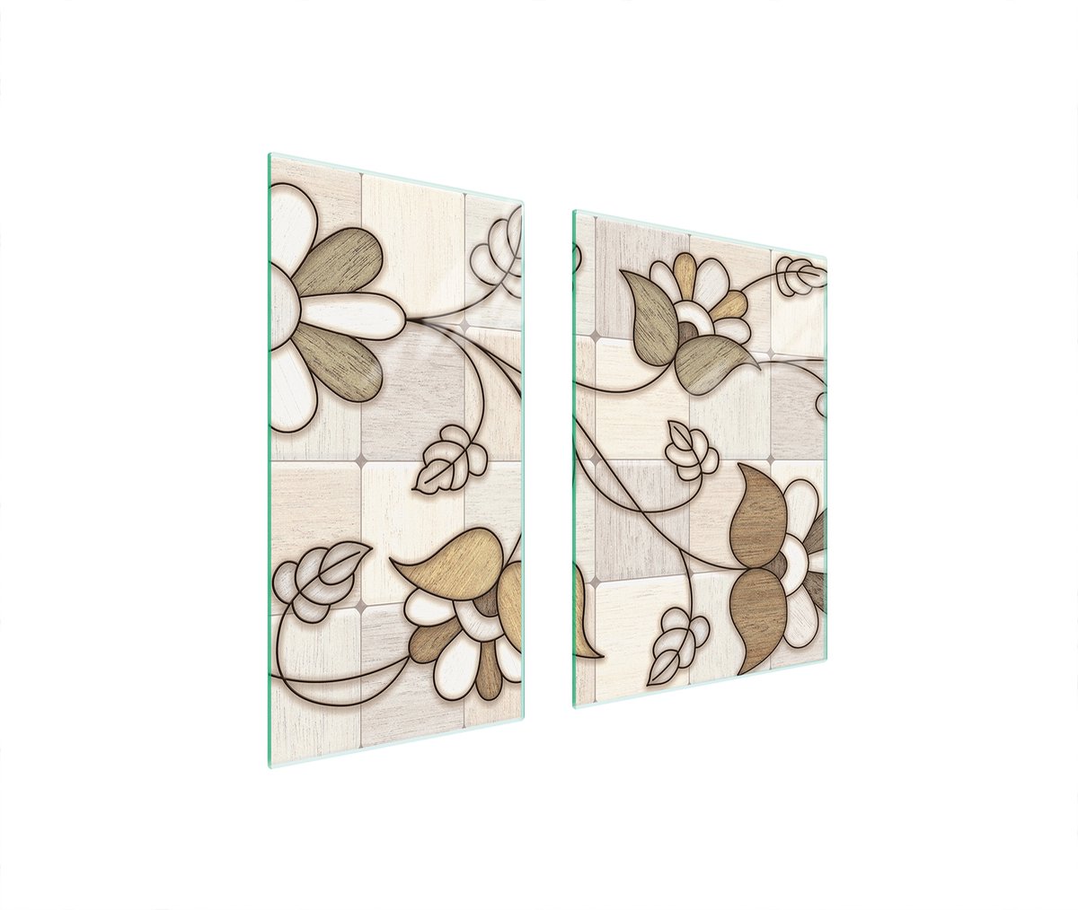 TMK ArtDeko Mozaïek Serie - Glazen Beschermplaat - 75x52 cm - Snijplank - Decoratief