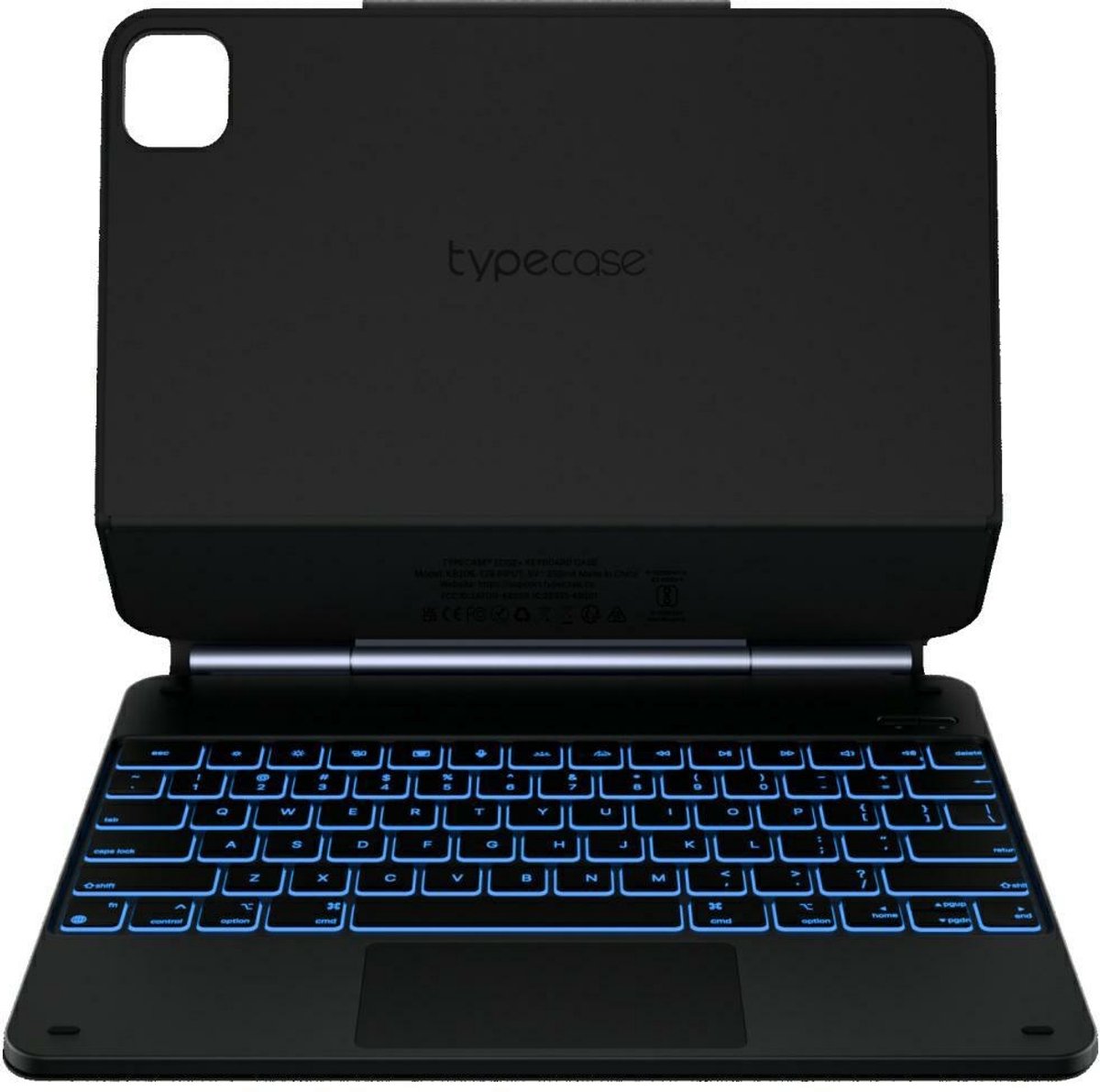 Typecase Edge - Tablethoes - Met Toetsenbord - Voor iPad Air 13" 2024/2025 - Zwart