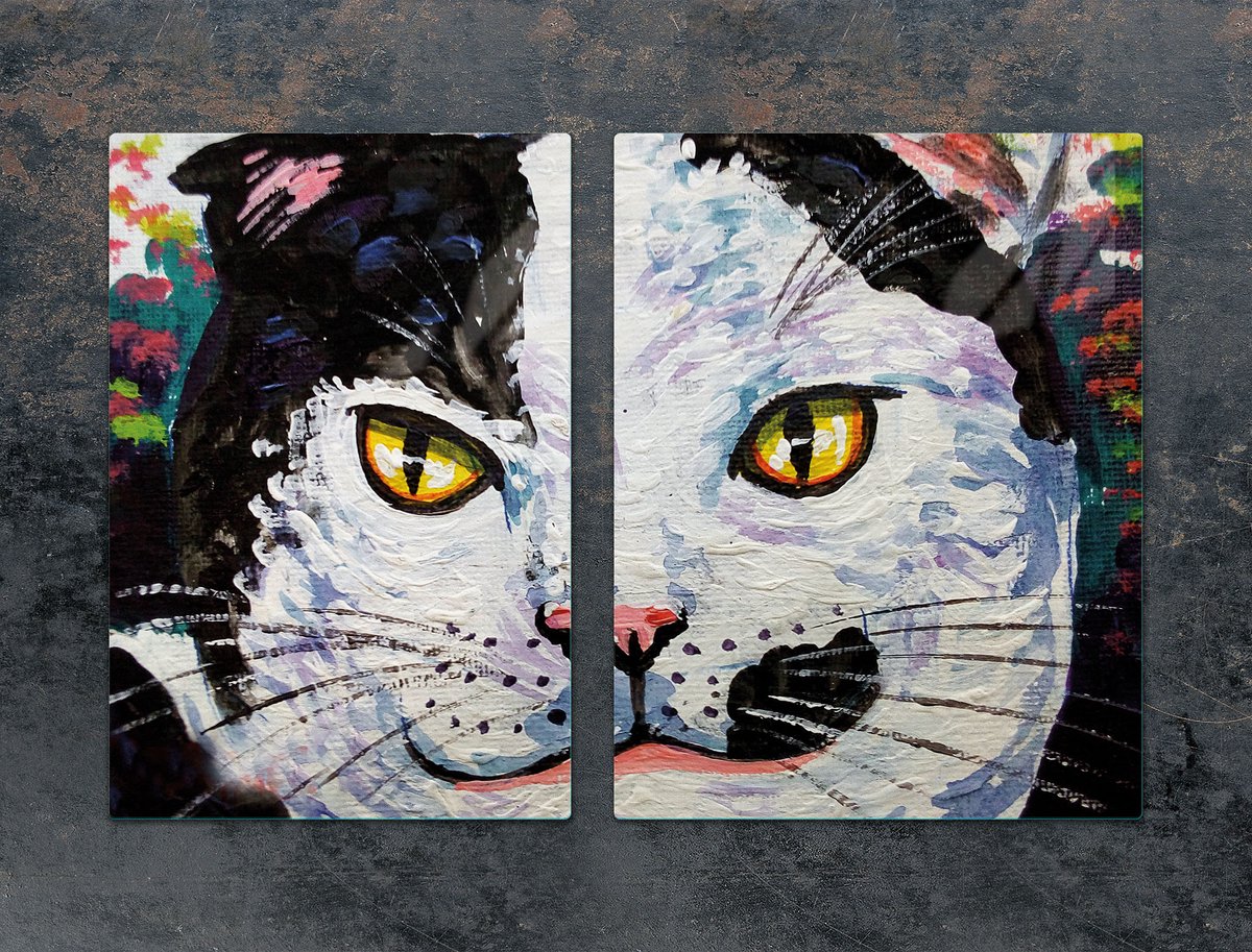 TMK ArtDeko - Serie - Snijplank - Glas - 75x52 cm - Katdesign