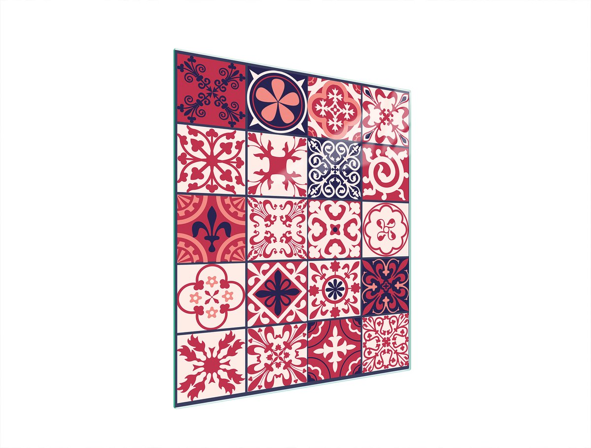 TMK ArtDeko Serie - Snijplank van Glas - Mozaïek - 45x52 cm