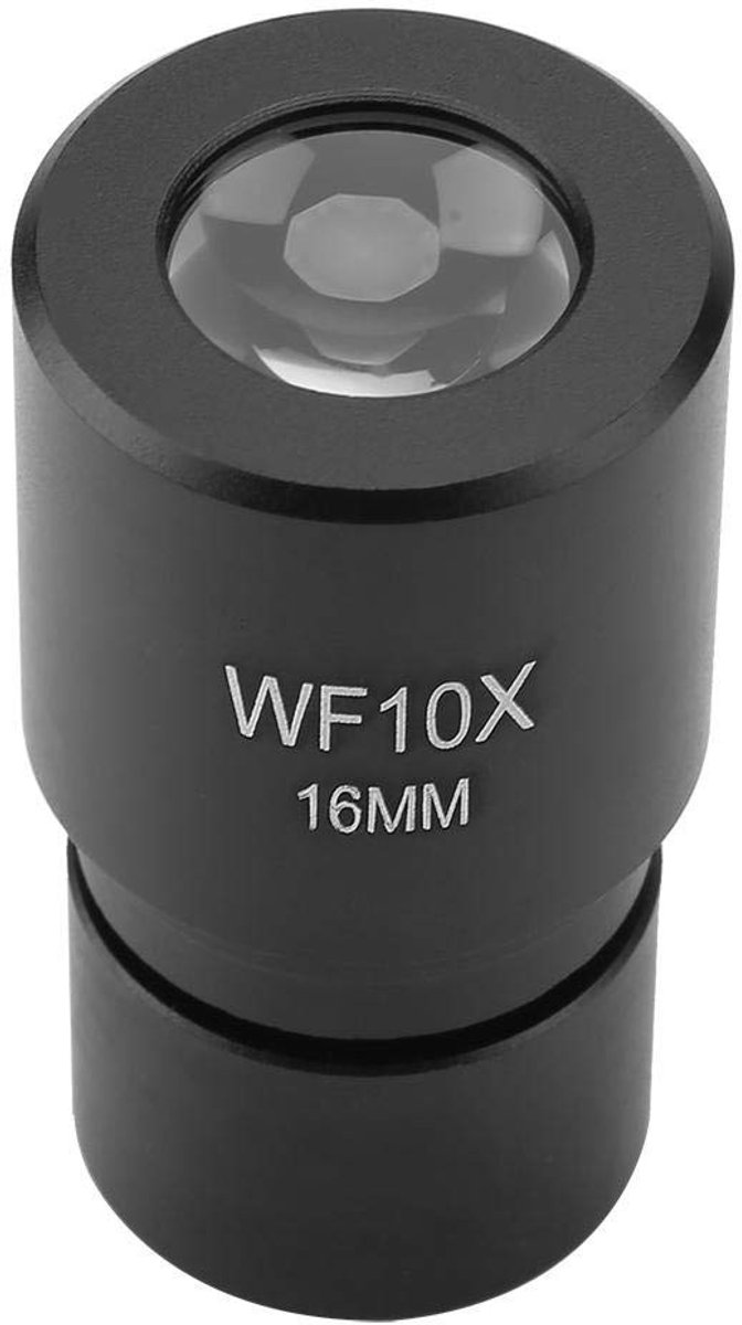 aladdien - Microscoop oculair - 16mm breedhoek - 50% groter gezichtsveld - Zwart - Biologisch microscoop oogstuk - 10x vergroting - Geschikt voor on...