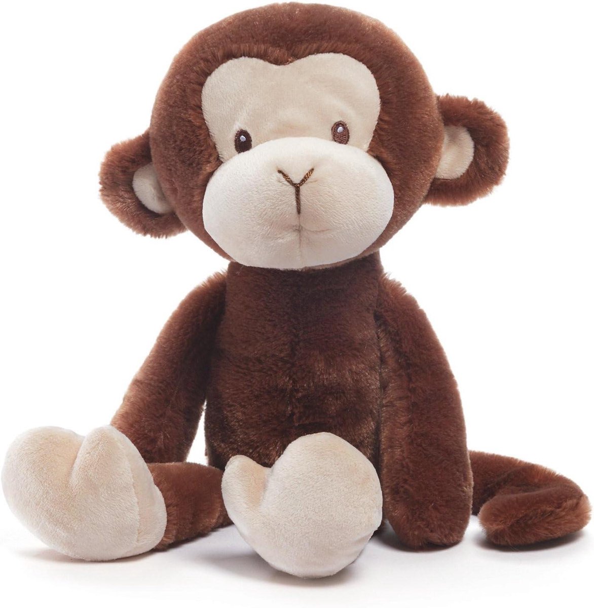 Knuffel Aap - Pluche Dier - Spelen en Knuffelen - Zacht Pluche Materiaal - 30 cm Hoog - Bruin