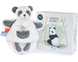 Knuffelpop Panda - Pluche Dier - Kinderen Blij Maken - Unicef Collectie - 25 cm - Wit