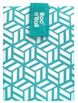 Roll'Eat Boc'n'Roll Foodwrap - Sac à sandwich réutilisable - Tiles Green