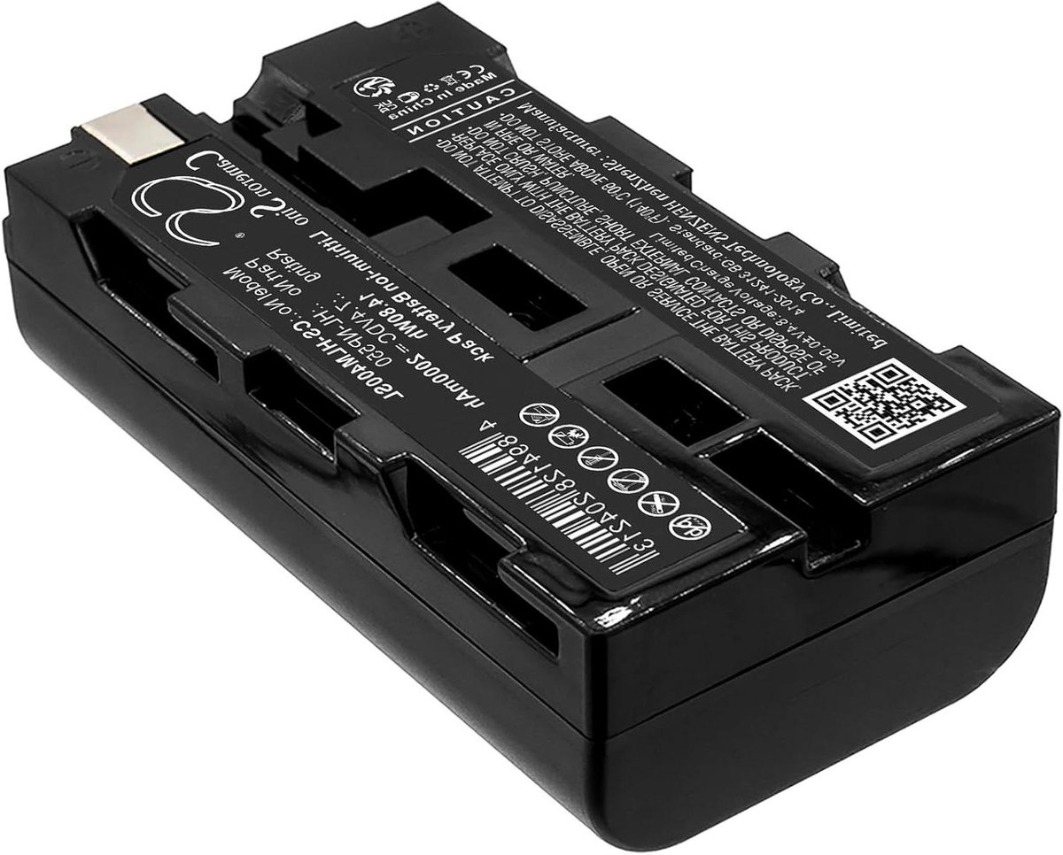 Batterij Vervanging - Accu Camcorder - Draadloze Video - Li-ion Technologie - 2000mAh - Zwart