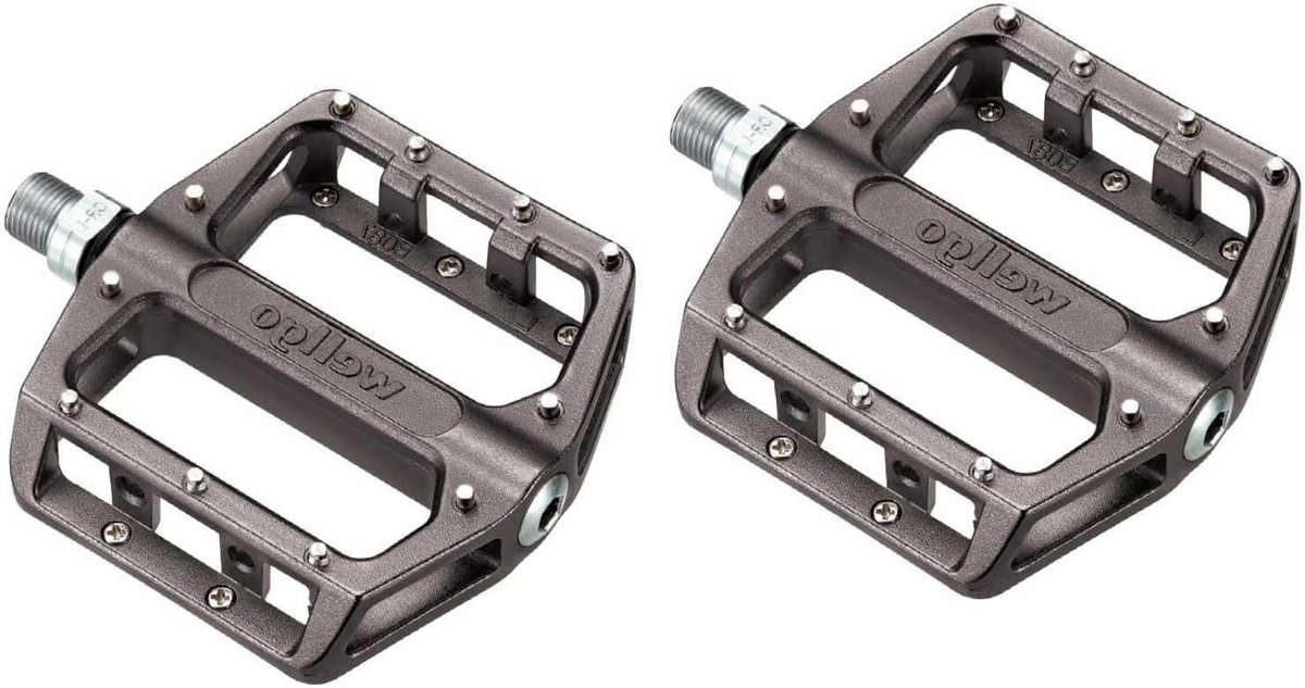 Platform Fiets Pedalen - ATB Pedalen BMX - Fietsen Grip Verbeteren - 11 Verwisselbare U-pins - 9/16 inch - Zilver