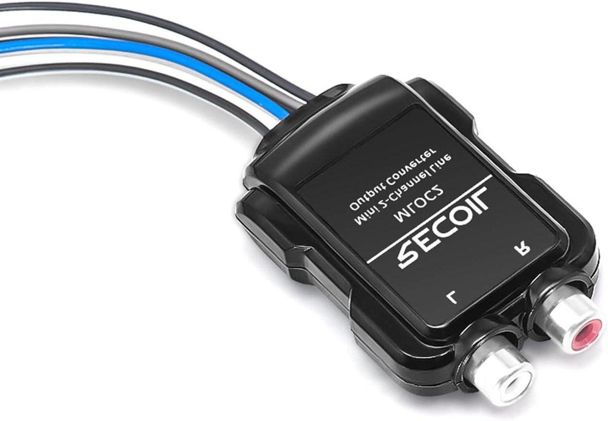 Line Output Converter - Audio Adapter - Versterker Toevoegen - Compact Ontwerp - 9 g - Zwart
