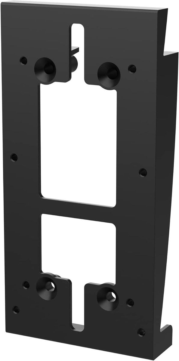 Deurbel Houder - Videodeurbel Beugel - Recht Monteren - Specifiek voor Vinyl - 15.24 x 8.13 x 1.96 cm - Zwart
