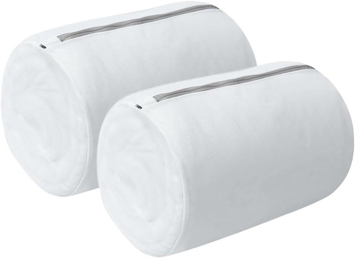 2 Pcs Mesh Waszakken - Waszak met Rits voor Kleding, Ondergoed en Beha's - Rond
