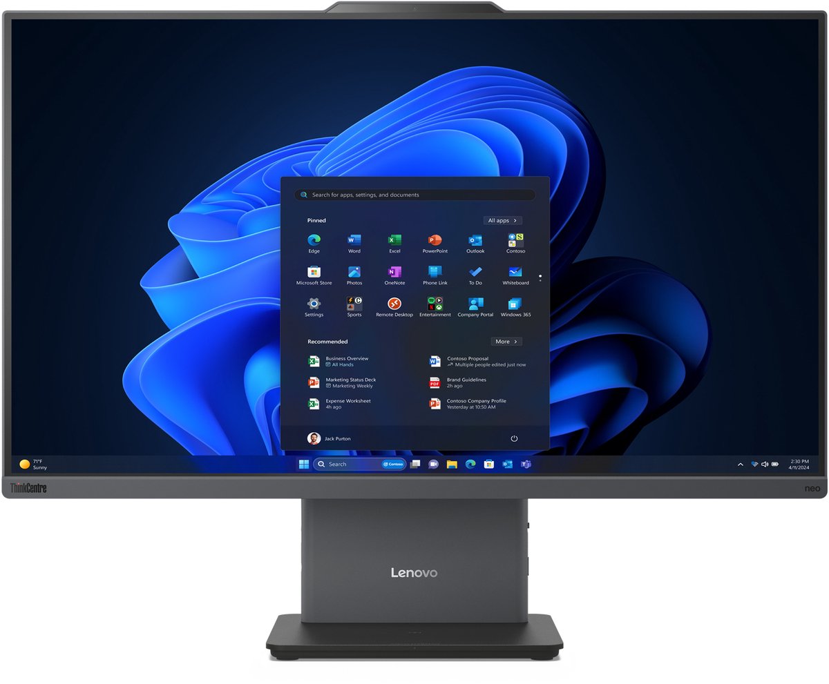 Lenovo ThinkCentre neo 50a 27 Gen 6 LNL Intel Core Ultra 5 226V 68,6 cm (27") 1920 x 1080 Pixels Alles-in-één-pc 16 GB LPDDR5x-SDRAM 512 GB SSD Windows 11 Pro Wi-Fi 6 (802.11ax) Grijs