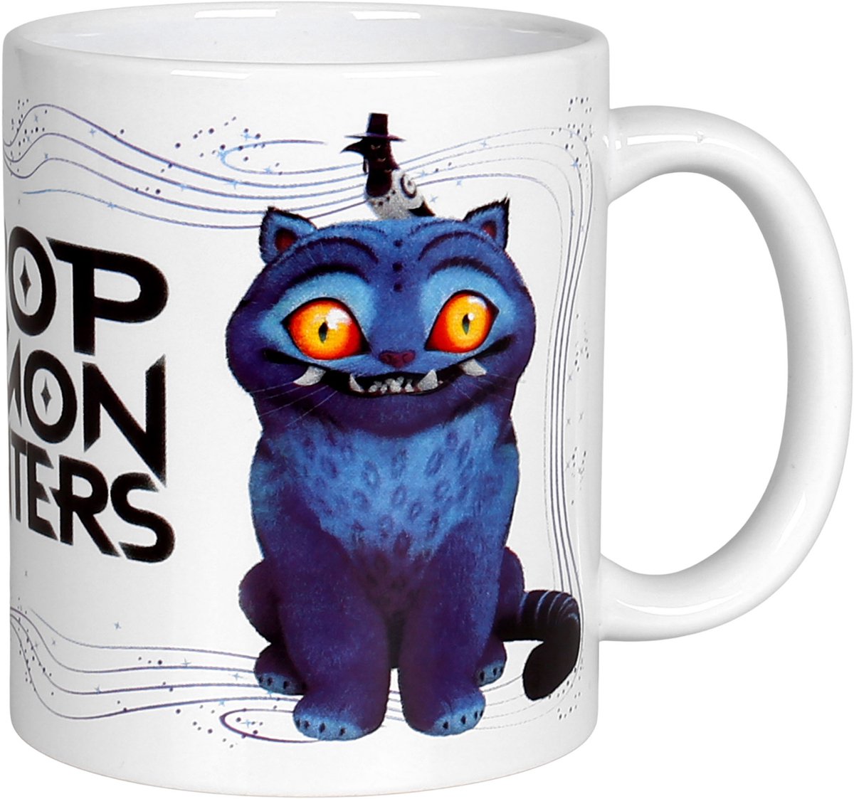 K-Pop Demon Hunters Blauwe Kat, Keramische mok met oor, witte theemok 315 ml — cadeau in Cadeau-ideeën - foto 3