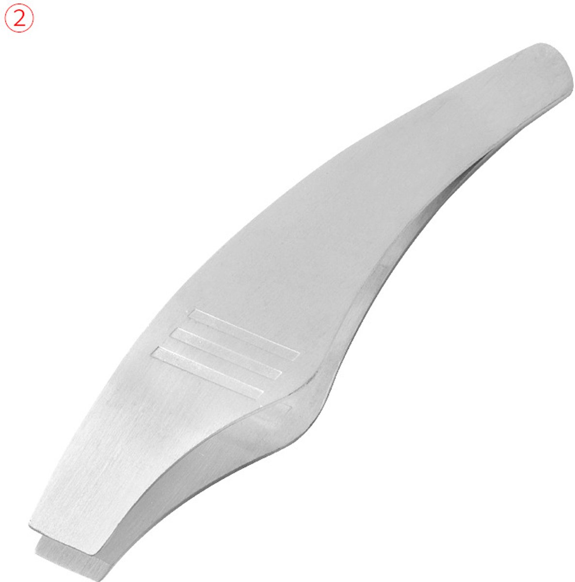 Visgraattang van roestvrij staal, 13,2 cm, modern model, met schuine bek.
