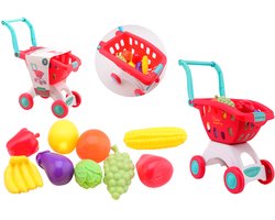 Johntoy winkelwagen speelgoed met accessoires - boodschappen doen.