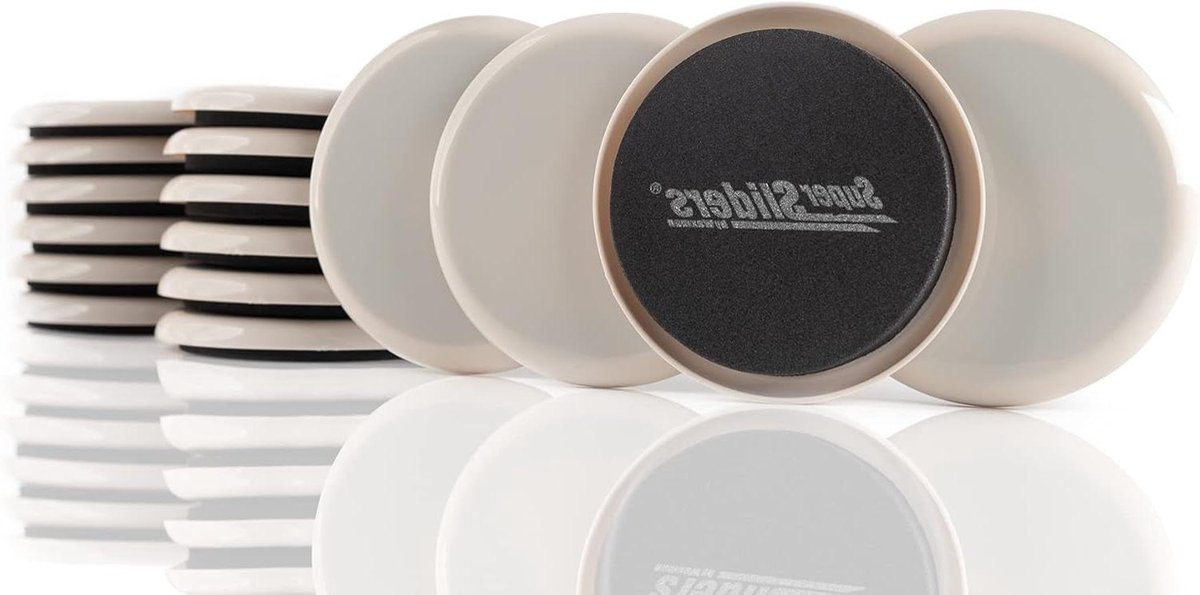Herbruikbare Meubelglijders - Meubelverhuizers Super sliders - Meubels Verplaatsen - Voor Zware Meubels - 16 Stuks - Beige