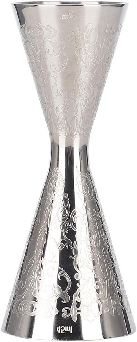 Stijlvolle RVS Jigger met Kom voor Nauwkeurig Maten van Dranken, 30ml en 45ml, Bar Accessoires en Cocktail Gereedschap