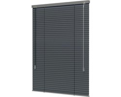Aluminium Jaloezie - Verduisterende Raambekleding - Privacy Creëren - Innovatieve Verduisteringstechnologie - 90 x 130 cm - Donkergrijs Mat