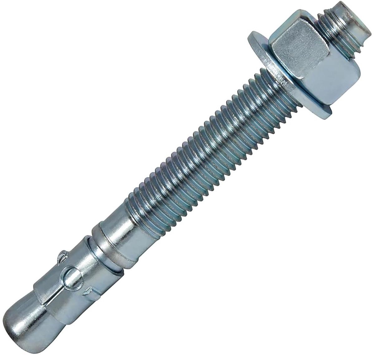 Wedge Ankers - Boutankers Beton - Stevig Bevestigen - Zinkgeplateerd - 1/2" X 7" - Zilver