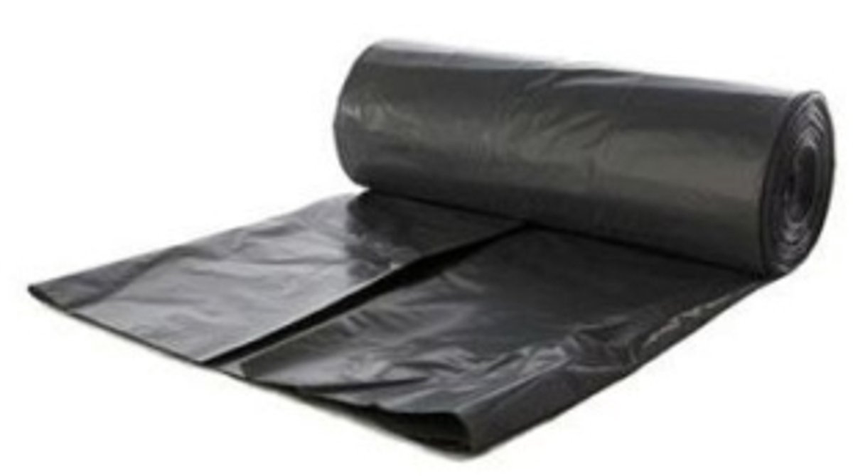 HDPE zakken rol 61 x 80cm T23 grijs 25 rol a 20 stuks