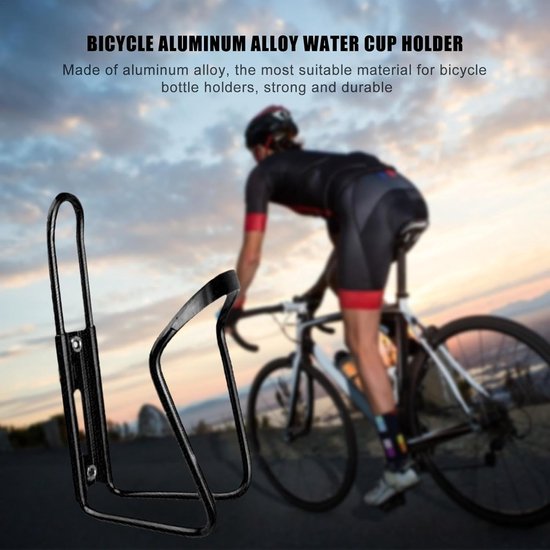 Fietsflessenhouder - Bidonhouder fiets - Hydratatie tijdens fietsen - Roestvrij aluminiumlegering - Universele pasvorm - Zwart — afbeelding 5