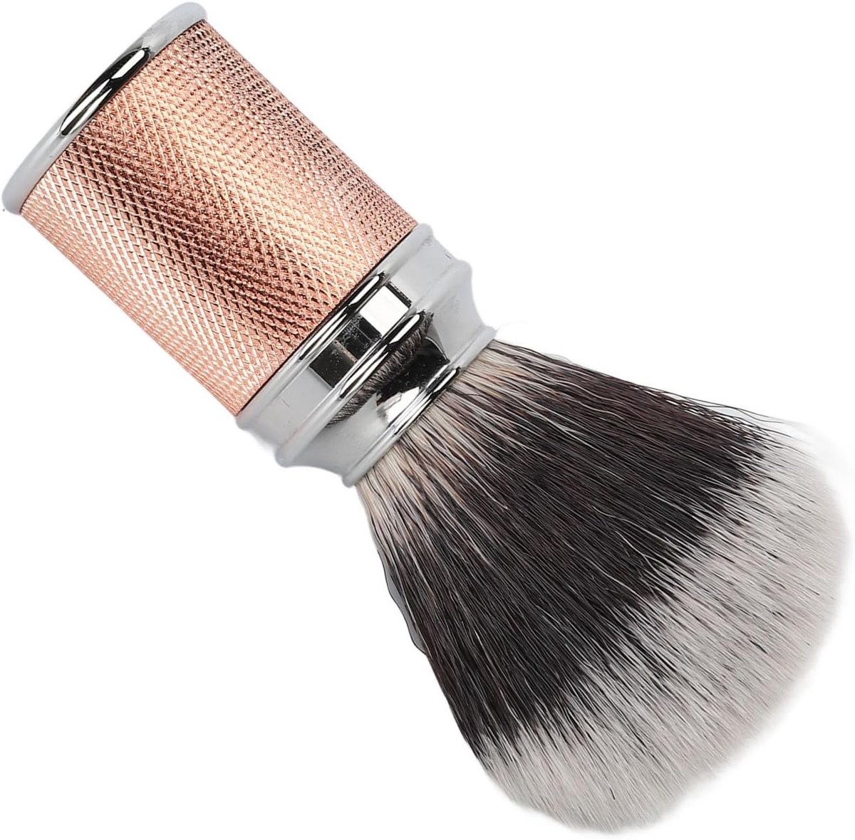 Heren Scheerkwast voor Nat Scheren, Luxe Badger Scheerset met Nylon Haren en Roze Gouden Accenten, Perfect voor Glad Scheren en Verzorging