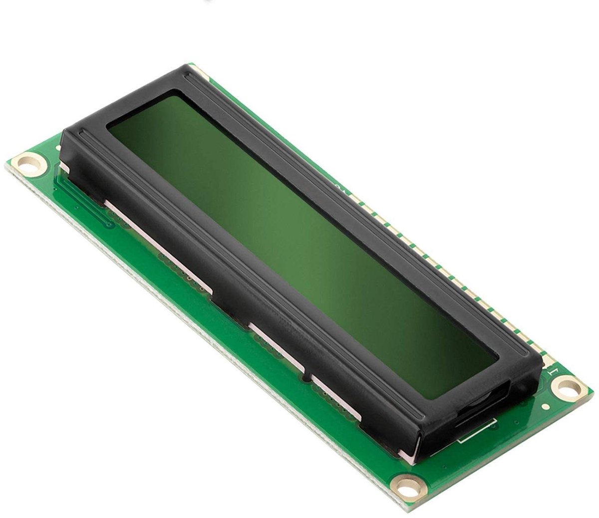 LCD Module Display - 1602 Display - Projecten Sturen - I2C Interface - 80 mm x 36 mm - Groen