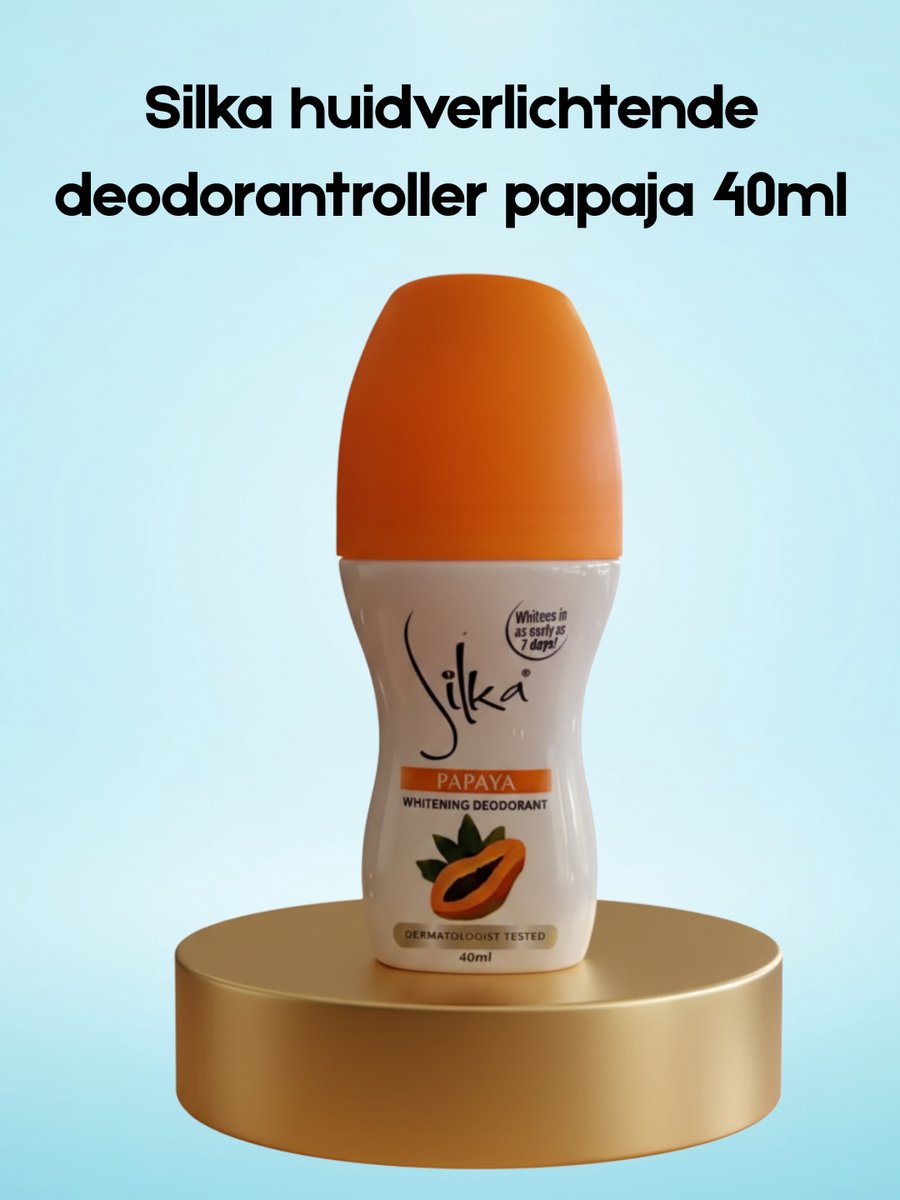 Silka skin lightening deodorant roller papaja 40ml