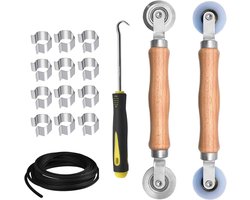 Reparatieset Horren - Horren repareren - Scherm plaatsen - 2-in-1 rolwiel ontwerp - 98 m spline - Niet gespecificeerd