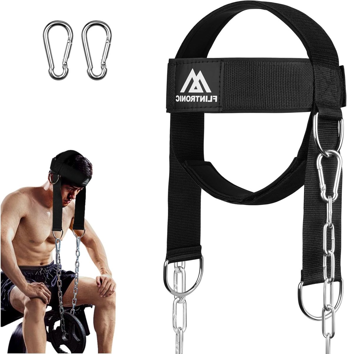 Neck Harness voor Gewichtheffen en Krachttraining, Verstelbare Schouderbanden voor Effectieve Training van Hoofd en Nek