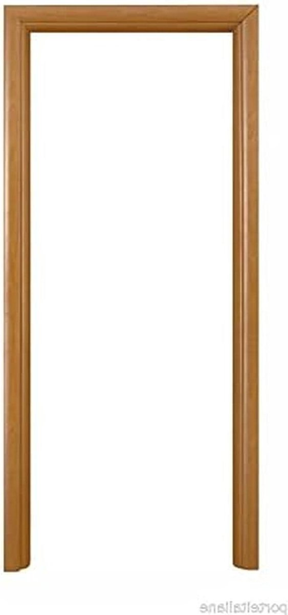 Deurkozijnset Vouwdeuren - Kozijn Set - Ruimte Besparen - Op Maat Gesneden - 87 x 213 cm - Walnoot