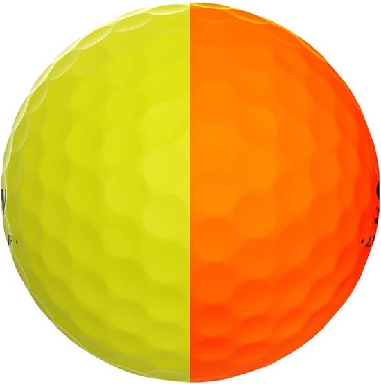 Golfballen - Sportballen - Sport en spel - Zichtbare spin - 1 Pond - Oranje Geel — afbeelding 2