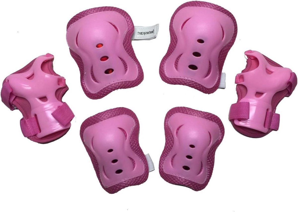 Beschermende Pads Set - Sport Bescherming - Actieve Kinderen - Verstelbare Banden - 6 Delig Pakket - Roze